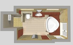 Badplanung als 3D Draufsicht